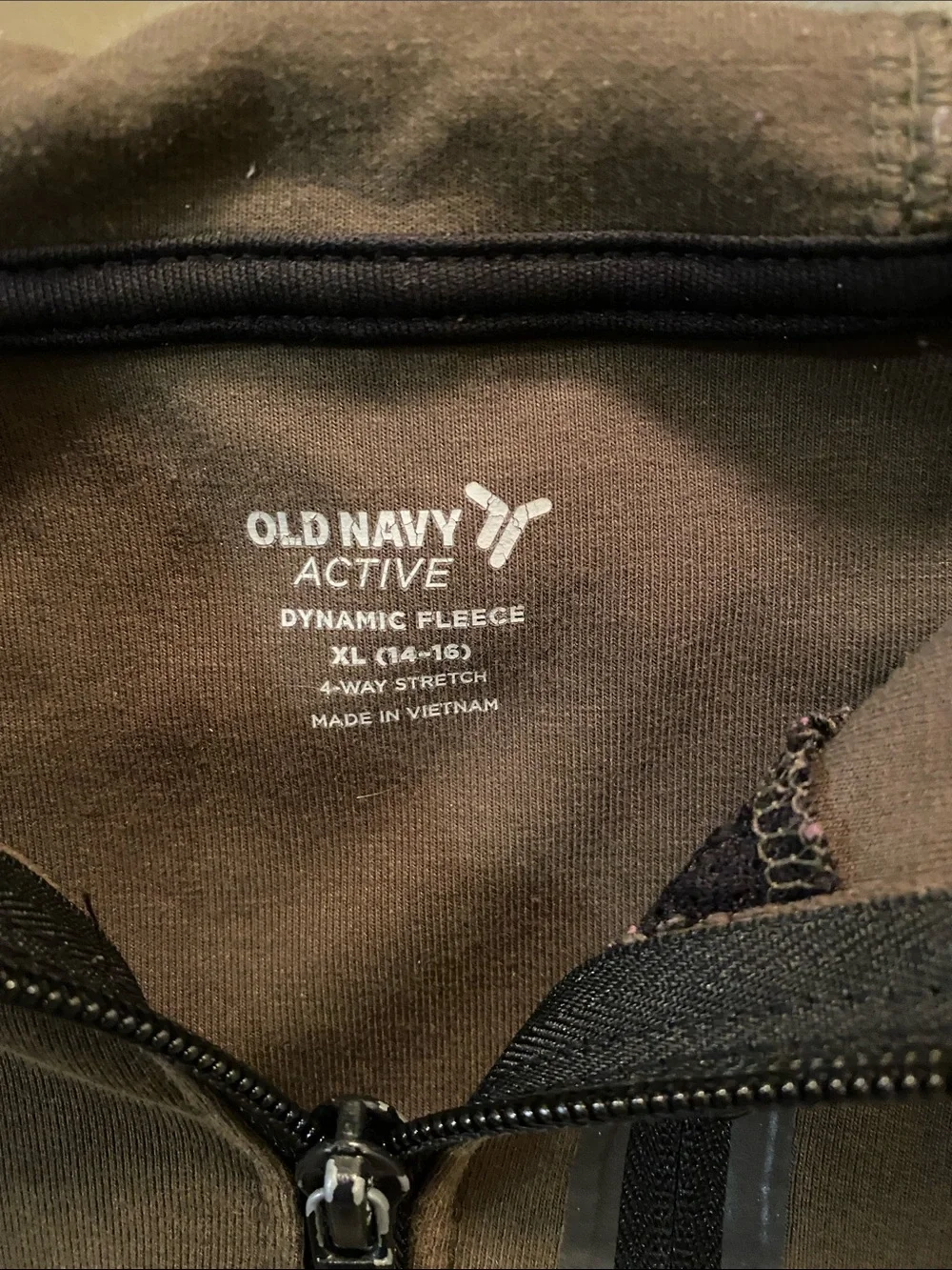 Old Navy Brown Full-Zip Hooded Jacket